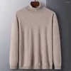 Männer Pullover Marke Merino Wolle Rollkragenpullover Männer Kleidung Herbst Winter Reine Farbe Schlank Dicke Warme Kaschmir Pullover Z3016