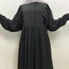 Abbigliamento etnico Ramadan Eid Moda Manica a sbuffo Abaya musulmano Abito islamico Turchia Hijab Abiti lunghi Kimono marocchino Femme Musulmane