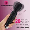 Mini vibratrice jouet sexuel pour femme portable AV Wand 20 modes vibration mini masseur adulte jouet