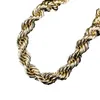 Mens Hip Hop Chain Necklace 14K Gold Chains Exaggerated Large Necklaces Jewelry 30mm 30inch2550385