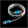 Cell Phone Cables Usb Charging S High Speed Fast Charger Micro Type C 1M 2M For Smart Drop Delivery Phones Accessories Dhjfs