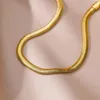 Enkelbanden Dikke Snake Chain Voor Vrouwen Goud Kleur Roestvrij Stalen Enkelband Vrouwelijke Voet Sieraden