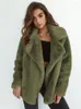 Vrouwen Bont Herfst Winter WISH Jas 2023 In Mode Oversized Warme Vrouwen Jas Streetwear Sexy Pluche Revers Slanke montage