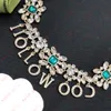 Vintage flash diamond short necklace collarbone chain designer jewelry high luxury quality accessories, wear is the most dazzling woman at the banquet