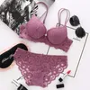 Bras Sets Japanese Style Lingerie Set Comfort Underwear Lace Thin Screw Thread Push Up Bra Set beauty back Big Size Women Bra Panties Set 230717