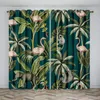 Curtain Jungle Wildlife World Animal Window For Bedroom Living Room Panels Wild Safari 3D Print Grommet Treatments