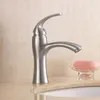 Bathroom Sink Faucets Nickle Finish Lead Free Single Handle Faucet Stainless Steel Basin Mixer Taps--MDD442