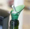 Bar Tools White Red Wine Aerator Plug Cap Bottle Pourer Pour with Silicone Seal Stopper Funnel Shutoff Green Color