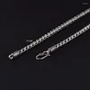 Ketten Bastiee S925 Sterling Silber Halskette für Männer Vintage Ethnische Gothic Horsewhip Kette Hiphop Rock Chinesische Halsketten Luxus Schmuck