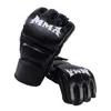 Équipement de protection Gants Mma Gants de sac d'arts martiaux à demi-doigts Mitaines d'entraînement au combat Gants de boxe pour Grappling Sparring Mma Muay Thai Workout HKD230718