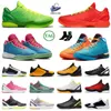 أعلى جودة Mamba Protro 6 Grinch Basketball Shoes LB20 Mens Zom Traienrs Mambacita Protro Prelude Think Pink All Starw Bred Knill