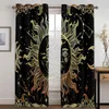 Curtain 3D Dream Catcher Boho Mandola Floral Sun Pattern Thin Window Curtains For Living Room Bedroom Decor 2 Pieces