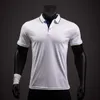 Herenpolo's Zomer casual poloshirts Heren Golfshirt met korte mouwen Button Down Werk-T-shirts Sneldrogende T-shirts Ademende sporttruien 230717