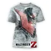 Mazinger Z 3d Baskılı T-Shirt Erkekler Moda Tişörtlü Çocuk Hip Hop Üstleri Tees Anime Robot Tshirt Sıradan Erkek Kızlar Serin Tshirt