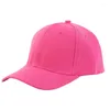 Ball Caps Ly Plain Baseball Cap Sunvisor Hat With Adjustable Buckle Men Women Simplicity Hip Sports Solid Color Street Sun