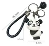 Panda docka nyckelchain bilhänge söt ryggsäck hänge tecknad student gåva