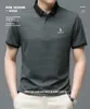 Męskie polo hazzys męskie koszule Polo Korea Man Golf Shirt Summer Striped Button Busines
