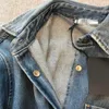 Spring men's lapel vintage wash denim long shirt coat, wash denim vintage to do old, classic casual fashion everything.