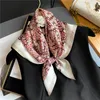 Scarves Design 2023 Print Pure Silk Scarf Women Wraps Summer Headkerchief Hijab Shawl Foulard Neck Tie Hair Hand Wirst Bandana