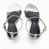 Sandales ZAR Slip-on 2023 Summer Fashion Fairy Style Talon épais Transparent High Women's