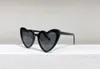 Heart Shape Sunglasses White Green Lens for Women Summer Sunnies gafas de sol Sonnenbrille UV400 Eye Wear with Box