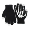 Mode-hiver plein doigt unisexe tricoté squelette gants Ghost Bone écran tactile290W