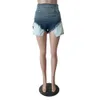 NOVO Designer Shorts Jeans Verão Feminino Vintage Cintura Alta Calça Jeans Elástica Y2K Retro Azul Calça Curta Streetwear Roupas Atacado em Massa 10036