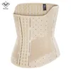 High-end Tummy Wraps Training Corset Plus Size Body Shape heart-shaped Breathable 25 Steel Bone Hook latex Waist Trainer