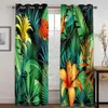 Curtain Tropical Exotic Banana Forest Palm Tree Leaves Watercolor Design Curtains For Living Room Bedroom Window Drapes 2 Panel Set