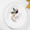 Brooches Sweet Rhinestone Enamel Phoenix For Women Fashion Bird Pin Colorful Design Accessories Animal Jewelry Flying Lady