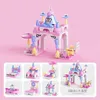 Blokken IN Mini Tuin Bouw Team Brandweer Fairy House Bouwsteen DIY Educatief Speelgoed Voor kinderen Gift R230718