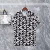 2Luxury Designers koszule męski tygrys Tiger Letter v Silk Bowling Shirt Casual Shirts Men Slim Fit Sukienkę z krótkim rękawem M-3xl#1011