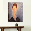 Figure moderne toile Art jeune homme Amedeo Modigliani célèbre peinture peinte à la main oeuvre pour salon décor