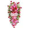 Dekoracyjne kwiaty Walentynkowe Listy Wrenik Wąż Święto Indoor Outdoor Decor do drzwi wejściowych