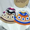 Boinas Sweet Girl Crochet Bucket Hat Fofo Senhoras Pescador Boné Com Padrão De Flores Mulher Adolescentes Casual Verão Protetor Solar