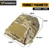 Utomhuspåsar Idogear Tactical Panel Zip On Pouch Militär ryggsäckplattväska för CPC AVS JPC20 Vest 3531 230717