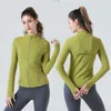 Lulus wyrównuje kobietę jogę definiuj trening sportowy fitness sport Szybki suchy aktywny odzież Top Solid Zip Up Bluza sportowa 2023 Hot Sell Nomt