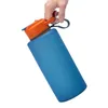 Bottiglie d'acqua Bottiglia da 2200 ml di grande capacità con cannuccia Sport per il fitness all'aperto Brocca portatile in silicone per viaggi Corsa Campeggio Escursionismo Palestra