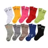 Street Trend Socks Socks and Women Socks z klasycznym literą oddychającą skarpetki czarne skarpetki białe skarpetki pomarańczowe skarpetki