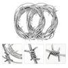 Decorative Flowers 2 Pcs Accessories Prank Toys Halloween Party Barbed Wires Haunted House Decors Ribbon Fence Scene Prop Pvc Wreath Rings