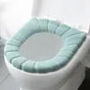 Thicker Soft Winter Warm Toilet Seat Cover Mat Bathroom Toilet Pad Cushion with Handle Washable Closestool Warmer Accessories