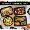 Simple Disposable Dinnerware Kitchen Supplies Dining Bar Home Garden Lunch Box With Liddisposable Meal Prep 750Ml Plastic Takeaway Drop