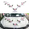 Decorative Flowers YOMDID Wedding Car Front Flower Decoration Artificial Garland For Party Accessories Simulation Rose