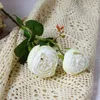 Simulação de flores secas 2 flor pequena rosa falsa pastoral decoração de casa rosas artificiais buquê de casamento adereços de fotografia 230717