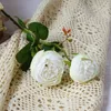 Torkade blommor Simulering 2 Flower Small Rose Fake Pastoral Home Decoration Artificial Roses Wedding Bouquet P Ography Props 230717