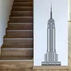 Väggklistermärken York City Empire State Building Decal vardagsrumsdekoration klistermärke borttagbar tapet modern heminredning LL2581