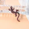 Broszki kameleon broszka rhinestone kobiety gecko zwierzęce i biżuteria w stylu ubrania vintage metal