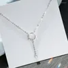 Подвесные ожерелья простые ожерелье CZ Мозаичные кисточки для кисточки для женщин для женщин -кольца свадебные воротнички украшения ювелирные изделия
