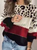 Kvinnors tröjor Kvinnor Stickad tröja Fashion Overized Pullovers Ladies Winter Loose Sweater Korean College Style Women Jumper Cardigan Feminin J230718