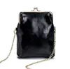 حقيبة الهاتف الخليوي الصغيرة حقيبة نسائية حقيبة Crossbody Bag Hasp الكتف لحقبة اليد الفاخرة محافظ بطاقة بطاقة الجلود